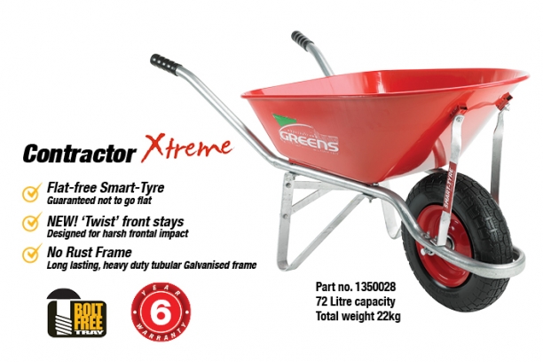Xtreme Wheelbarrows Model Contractor Xtreme Wheelbarrow Features