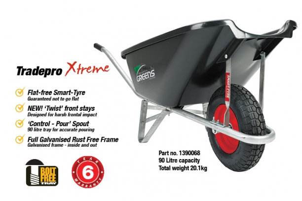 Xtreme Wheelbarrows Model Tradepro Xtreme Wheelbarrow Features